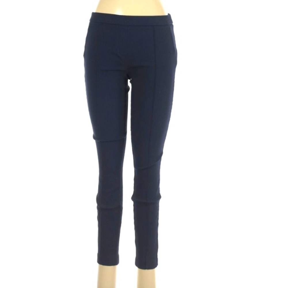 Adrienne Vittadini Navy Slim Fitted skinny leg pull on pant 6